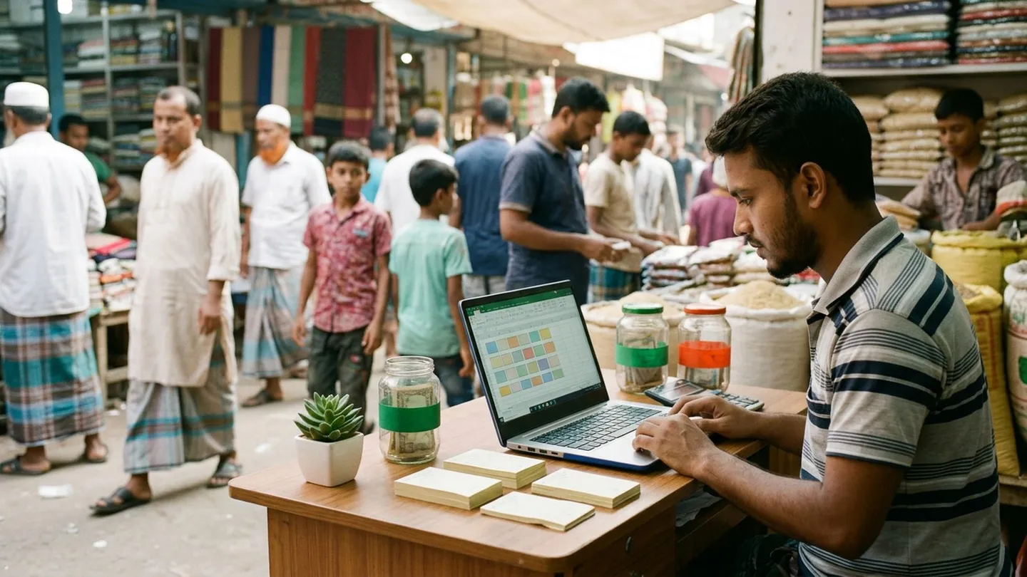 অনলাইন ব্যবসার হিসাব রাখা (লাভ-ক্ষতি), শিটের কলাম আর মাসের উদাহরণসহ